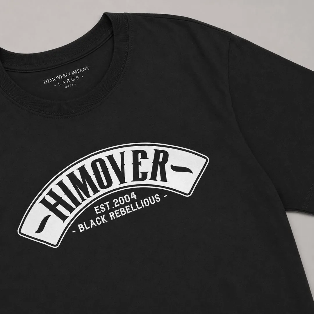Kaos Distro Himover Logfont Hitam #3