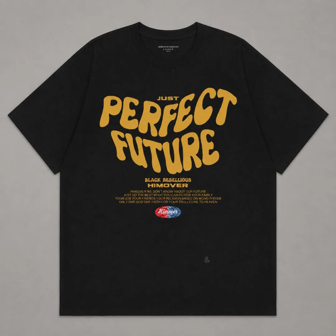 Kaos Distro Himover Perfect Future Hitam #2
