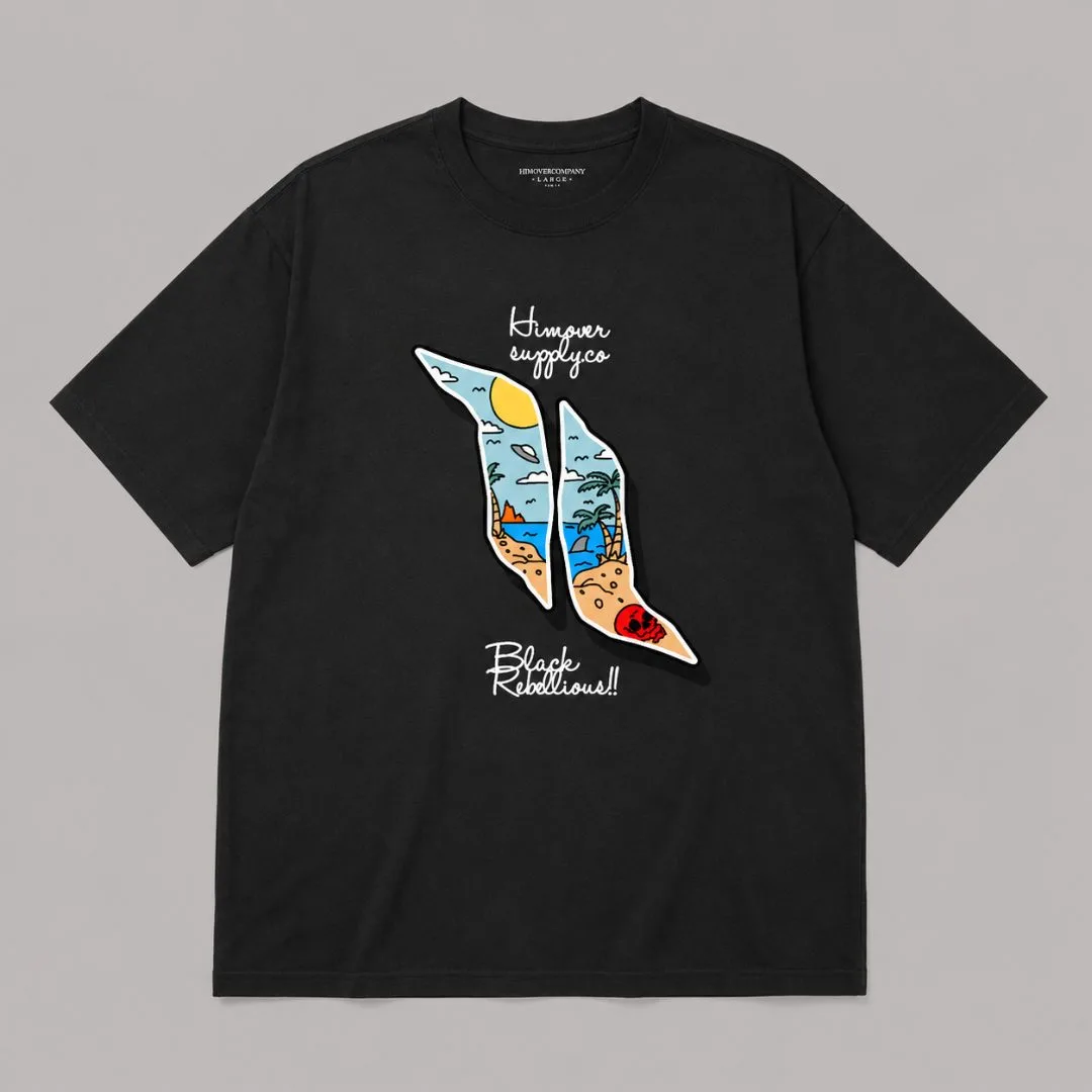 Kaos Distro Himover Logsbeach Hitam #2