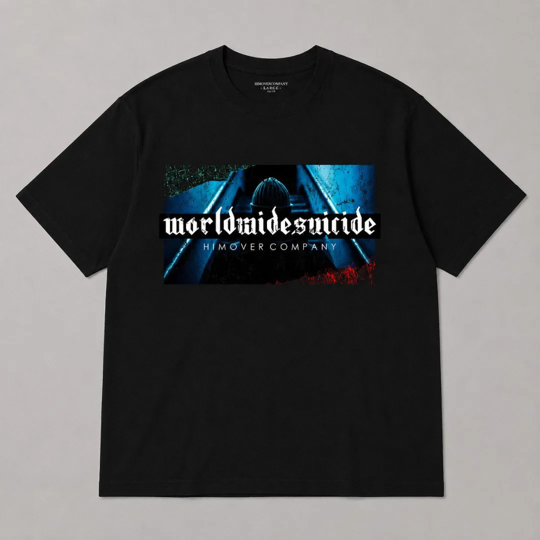 Kaos Distro Himover Elevate Simple Elegan Hitam #2