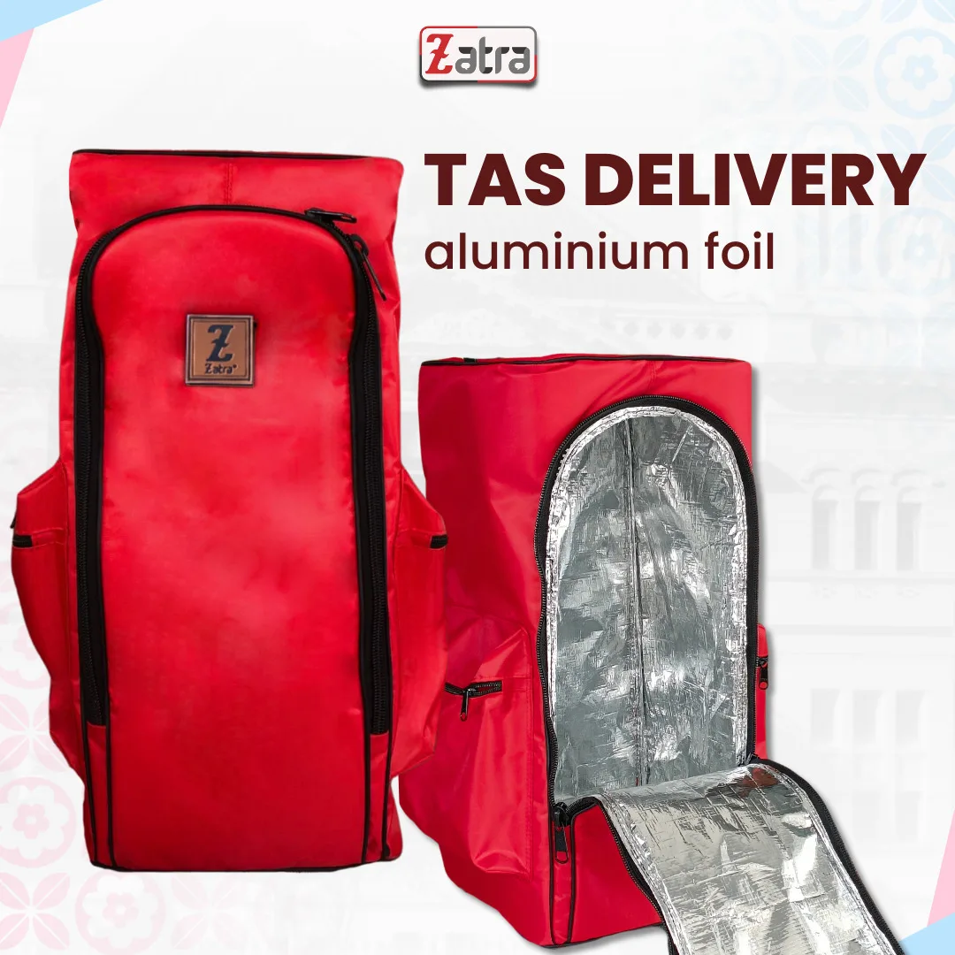 ZATRA Tas Delivery Tas Kurir Ransel LAPIS ALUMINIUM FOIL Free... #1