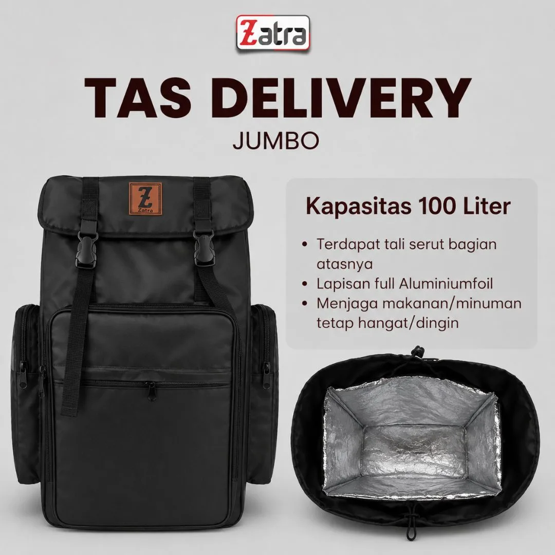 ZATRA Tas Delivery Makanan Tas Kurir Jumbo #2