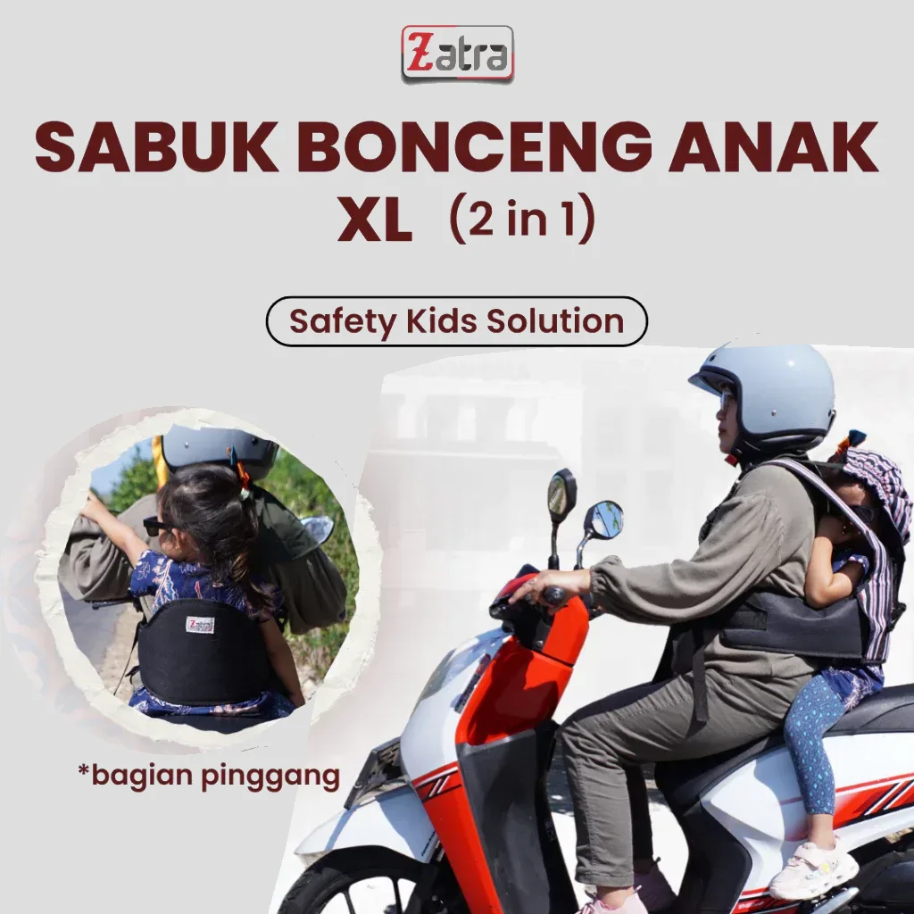 ZATRA Sabuk Bonceng Anak XL 2in1 Dengan Topi #1
